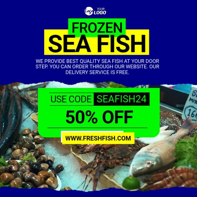 Copy of Frozen Fish Sale Video Ad | PosterMyWall