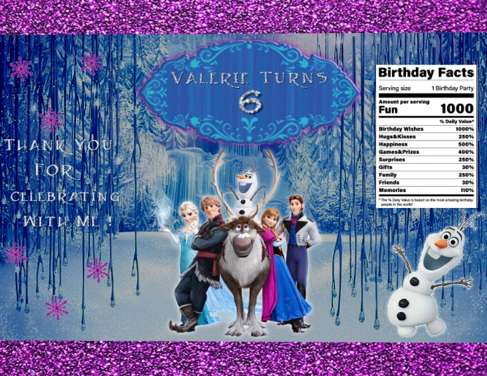 Frozen Party Flyer / Chips Bag Template | PosterMyWall frozen-party-flyer-chips-bag-template-postermywall