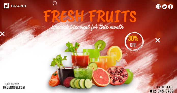 Fruit Discount Template PosterMyWall