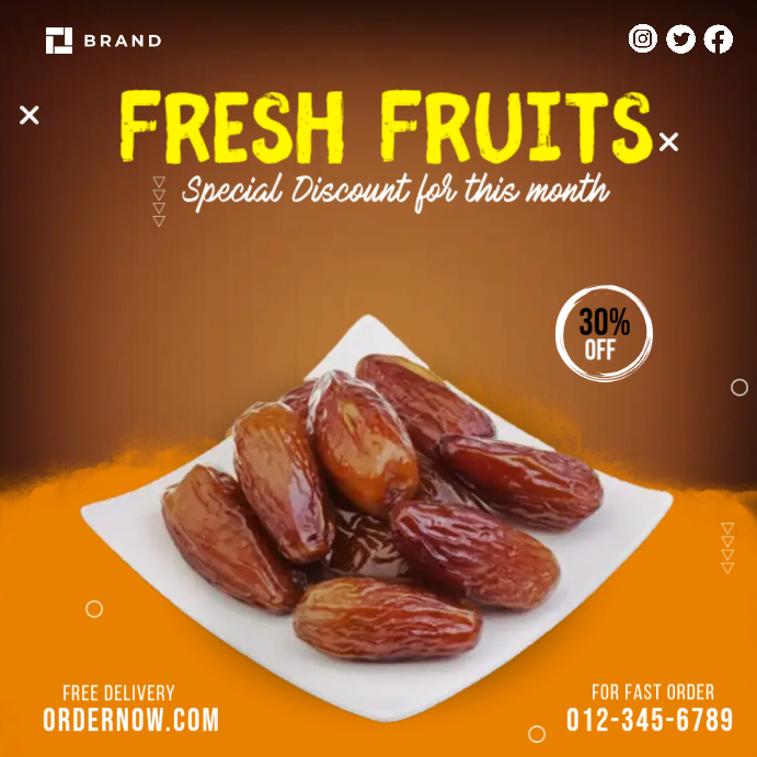 Fruit Discount Template PosterMyWall