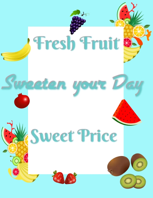 Copy of fruit fun | PosterMyWall