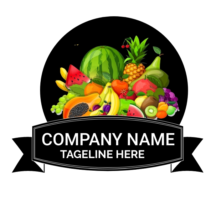 fruit logo, food vegetable logo,juice logo, s template