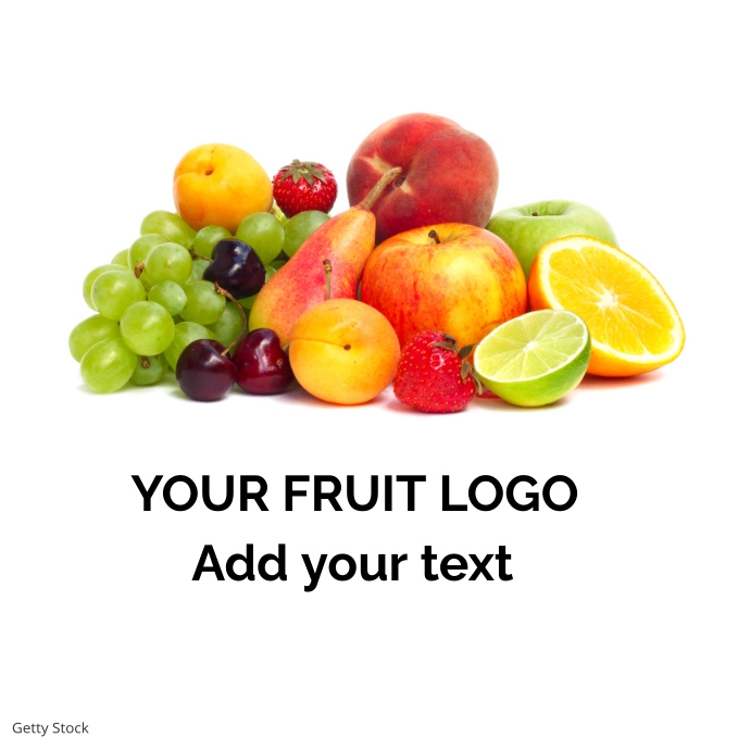 Fruit logo template
