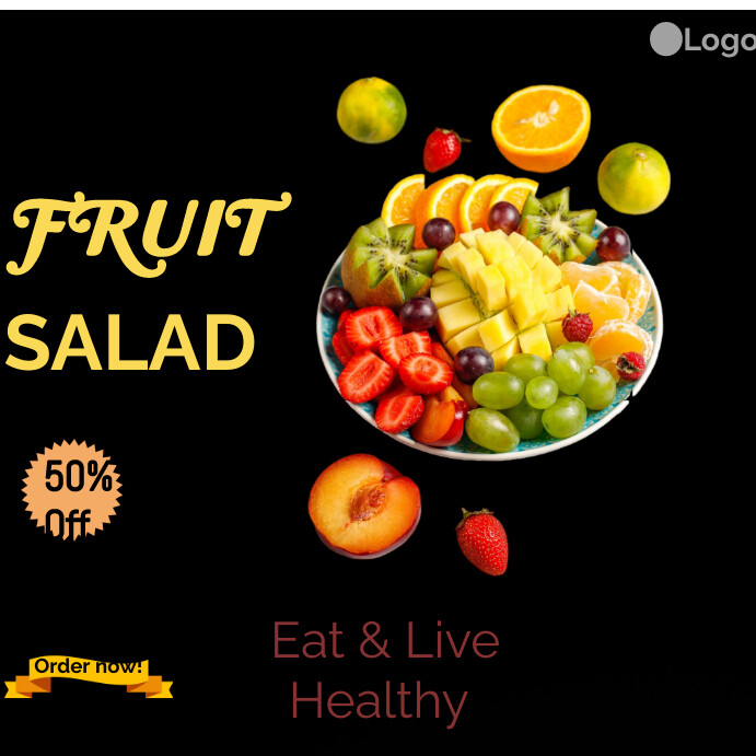 FRUIT SALAD Instagram na Post template