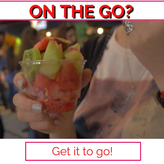 Fruit Salad to Go Facebook Post or Email โพสต์บน Instagram template