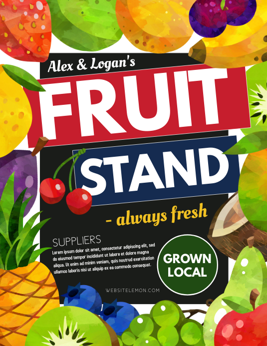 Fruit Stand Template PosterMyWall