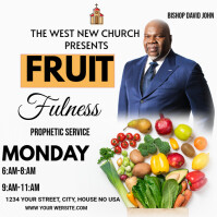 Blanco Church Event Promotion Instagram-bericht Template