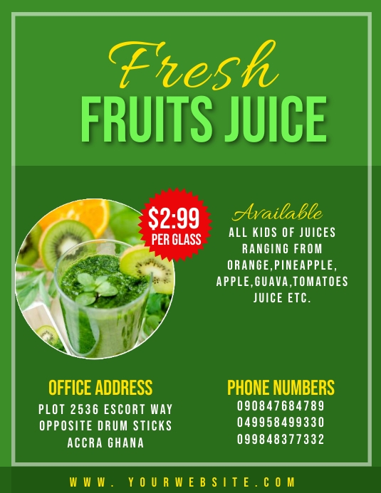 Copy of Fruits and vegetables | PosterMyWall