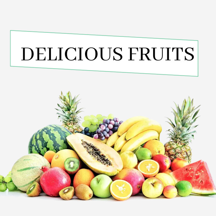 Copy of Fruits | PosterMyWall