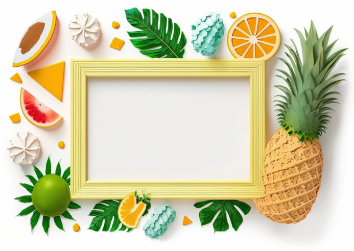 fruits frame template | PosterMyWall