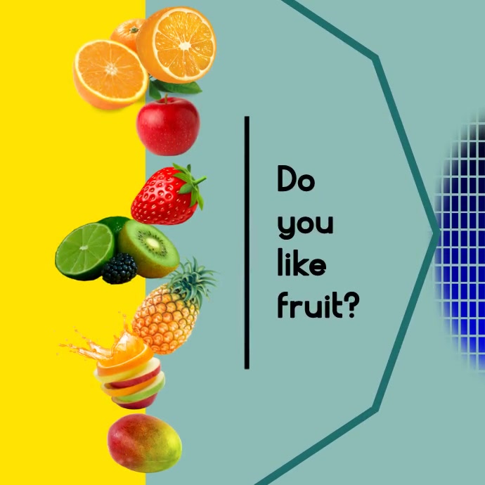 Fruits instagram video Template PosterMyWall