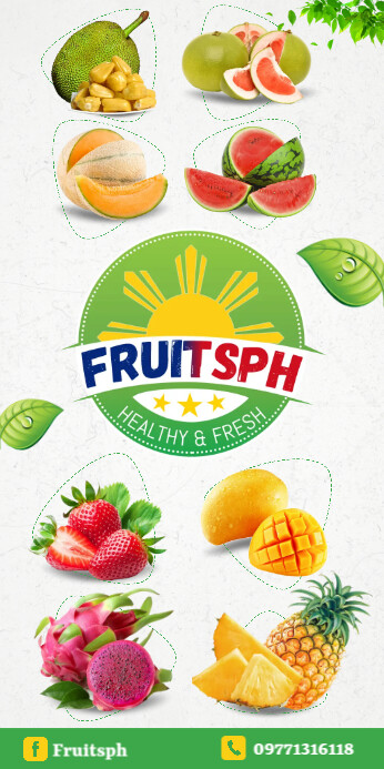 Fruits Roll Up Template PosterMyWall