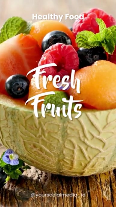 Copy of fruits template | PosterMyWall