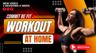 Full Body Workout YouTube Thumbnail template