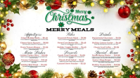 Full Christmas Dinner Feast Menu YouTube Thumbnail template