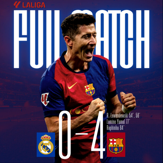 Full Match Final Score Design Templates Instagram Post