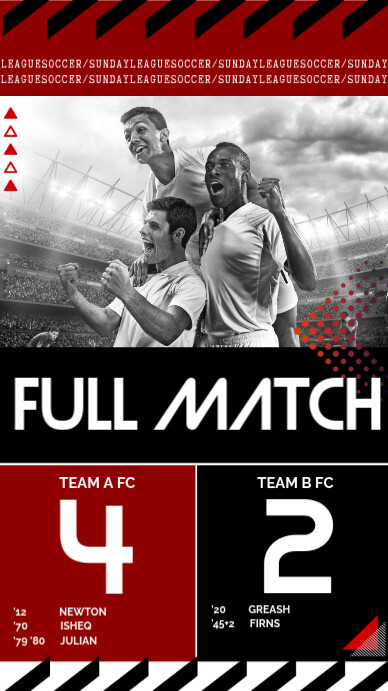 Full Match Template | PosterMyWall