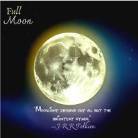 Hitam Full Moon Instagram Post Template