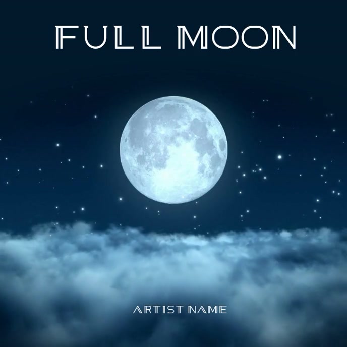 Copy Of Full Moon Mixtape Album Cover Art Template Postermywall