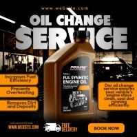 Full Synthetic Engine Oil Promo Сообщение Instagram template