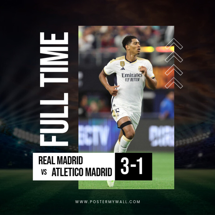 Full Time Match Graphics Plantilla de full time match | PosterMyWall
