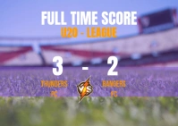 Full Time Score Ad A6 template