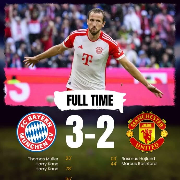 Full Time Match Graphics full time template | PosterMyWall