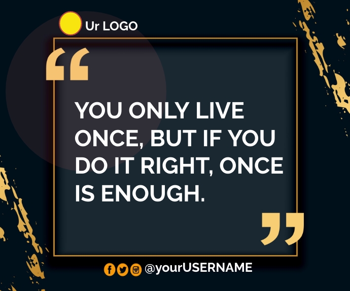 Modèle Fully Editable Quote | PosterMyWall