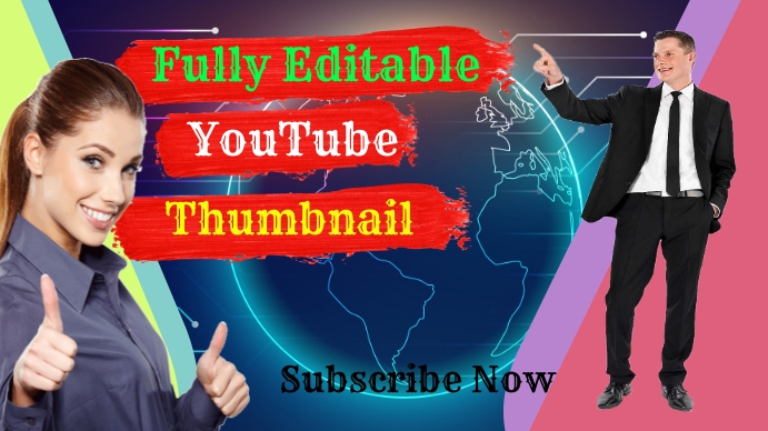 Fully Editable YouTube Thumbnail Templates