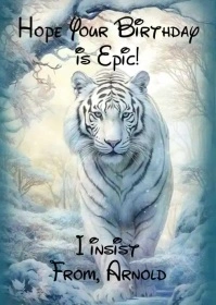 Fun Birthday Card for Anyone A6 template