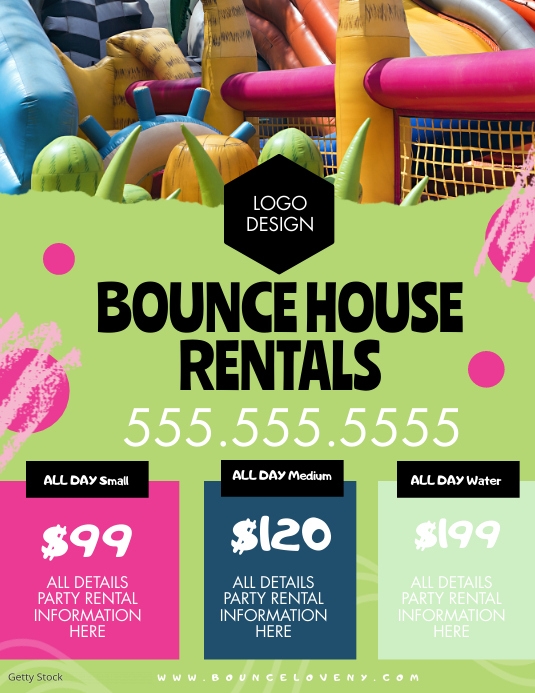 Cc Fun Rentals Facebook Fun Bounce House Rental Marketing Template | PosterMyWall
