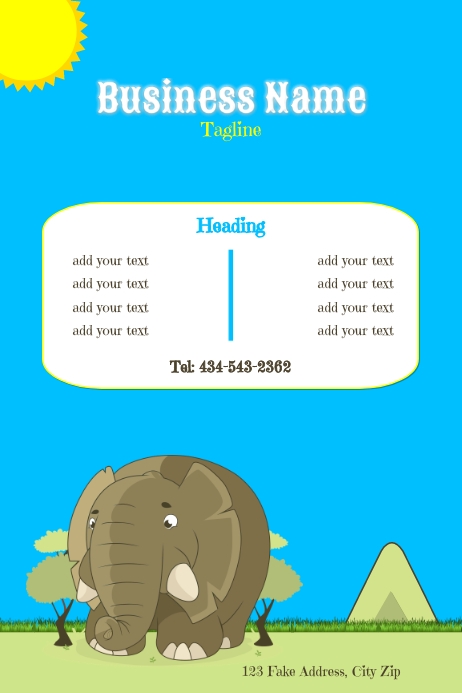 Fun Children Poster Menu Template | PosterMyWall