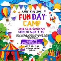 Putih Kids Fun Day Camp Instagram na Post Template