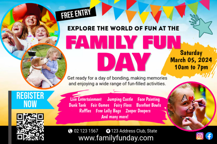 Fun Day Poster template