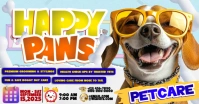 Fun Doggy Grooming Promo Poster auf Facebook geteiltes Bild template