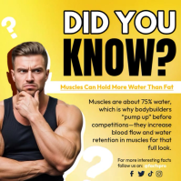 Fun Facts About Muscles Instagram-Beitrag template