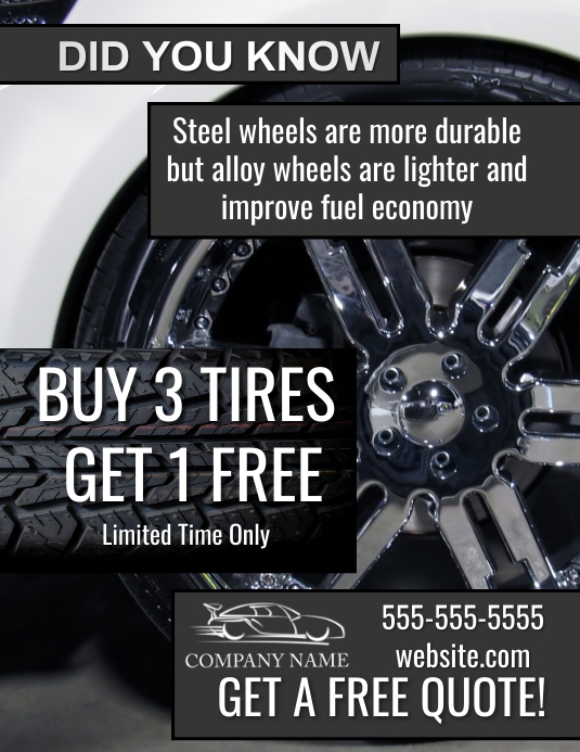 Fun facts steel and alloy wheels PosterMyWall