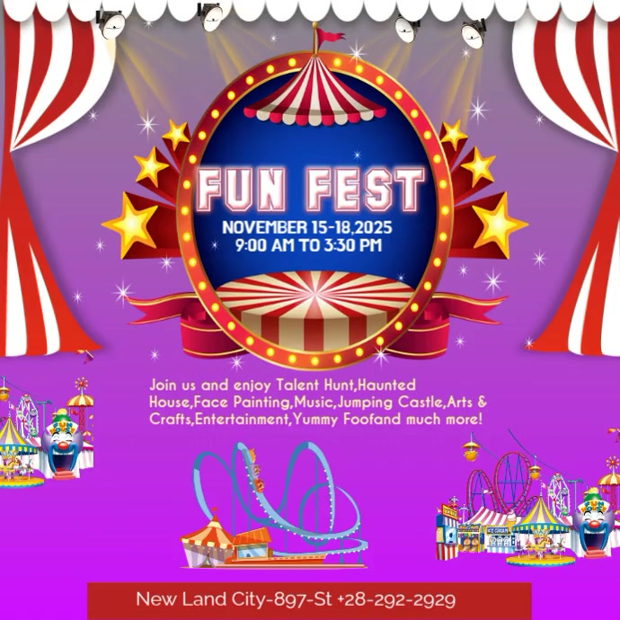 Copy of Fun Festival Instagram Post | PosterMyWall