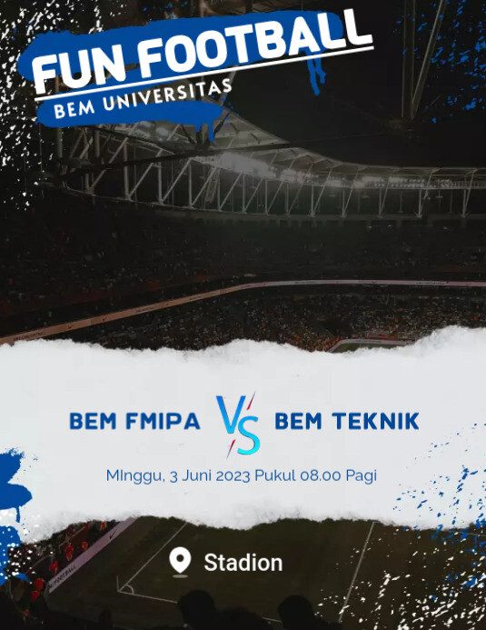 FUN FOOTBALL Template | PosterMyWall