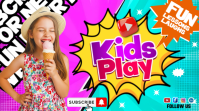 Fun Kids Play and Learn YouTube Thumbnail template