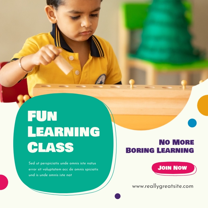 Posting Instagram Penerimaan Kelas Belajar Yang Menyenangkan Templat ...