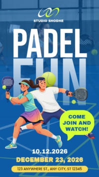 FUN Padel Event Instagram Story template