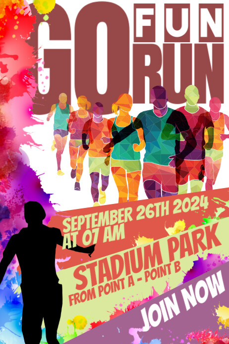 FUN RUN Template | PosterMyWall
