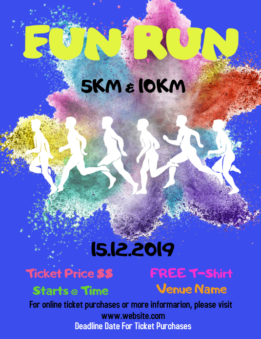 Fun run Template PosterMyWall