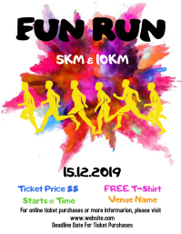 Simple Fun Run Design Fun run Template | PosterMyWall