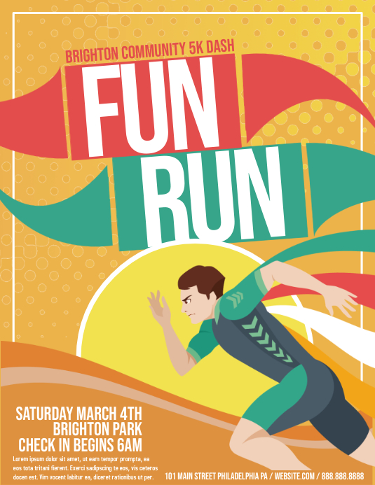 fun run Template PosterMyWall