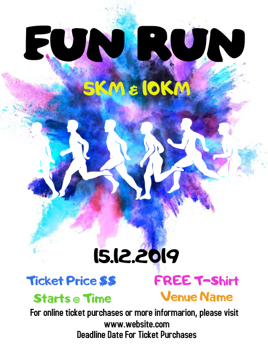 Fun run Template | PosterMyWall