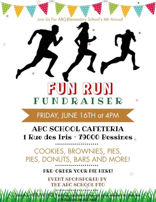 Fun run flyer Fundraiser Template PosterMyWall