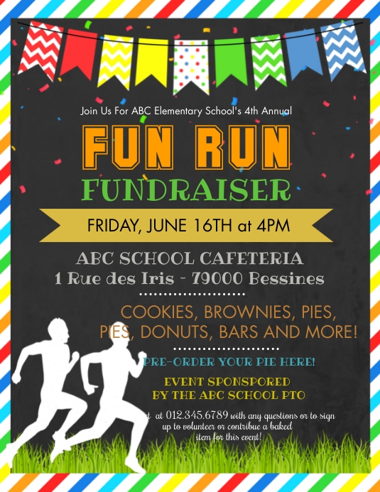 Fun Run Stub Fun Run Fundraiser Flyer Template | PosterMyWall