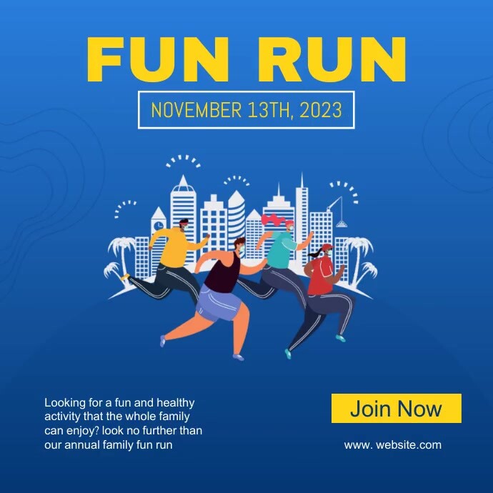 Fun Run Instagram Post Template